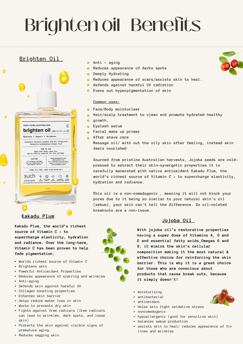 Brighten > Beyond Oil feat. Kakadu Plum ( Best for Vitamin C )